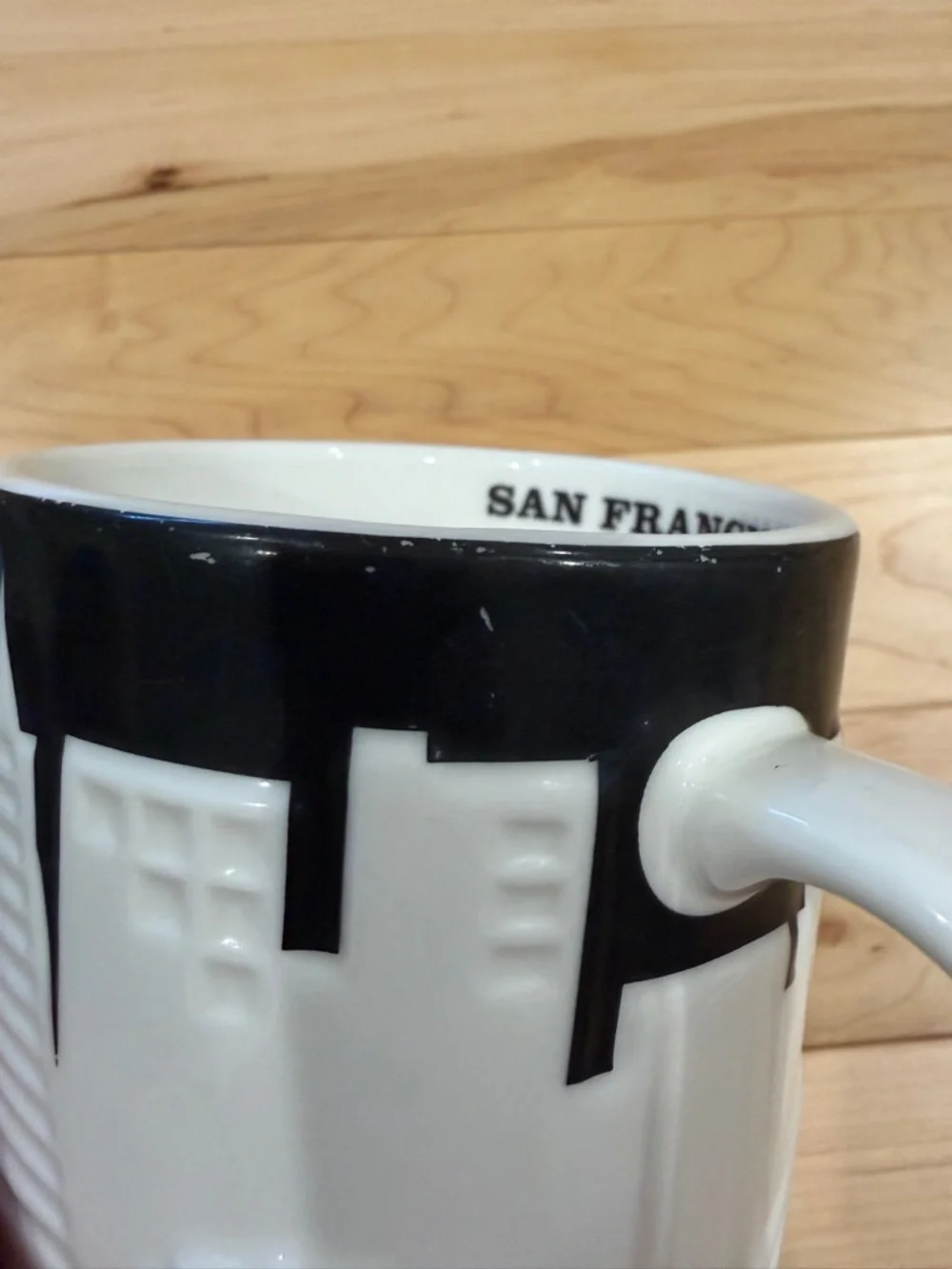 Starbucks San Francisco Skyline Mug - White, Black & Red Accent - Picture 5 of 7